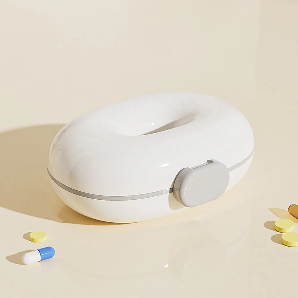 

7 Grids Independent Portable Medicine Box Moisture-Proof With Compartments Vitamin Case Plastic Seven-Day Fish Oils Case