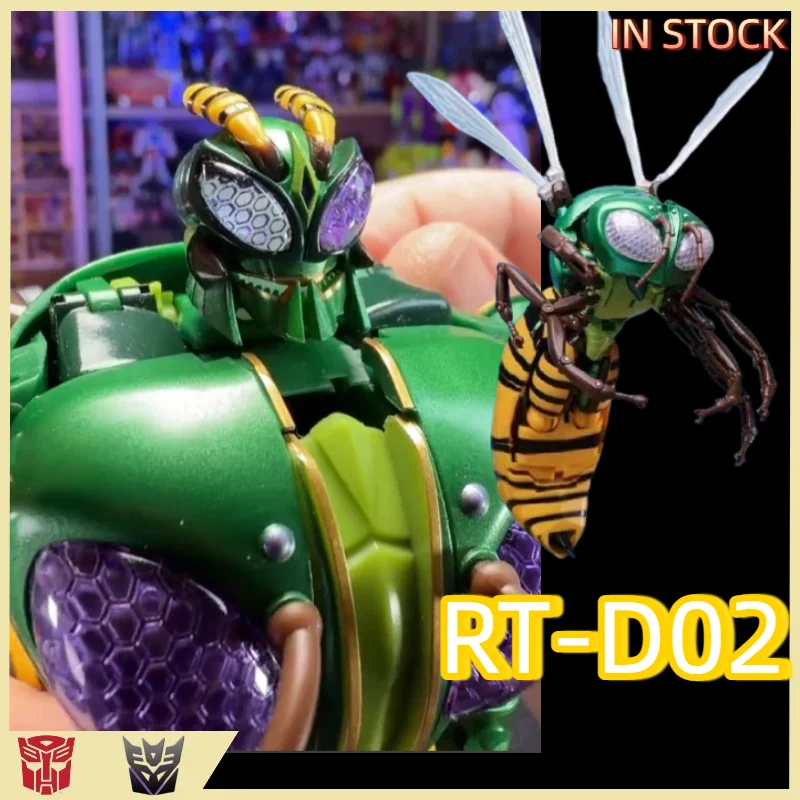 【EM ESTOQUE】 Brinquedos de Transformação Produto Original ROBOT TOYS RT-D02 RTD02 Beedrill Wasp Warrior Brinquedo Colecionável Robô de Ação