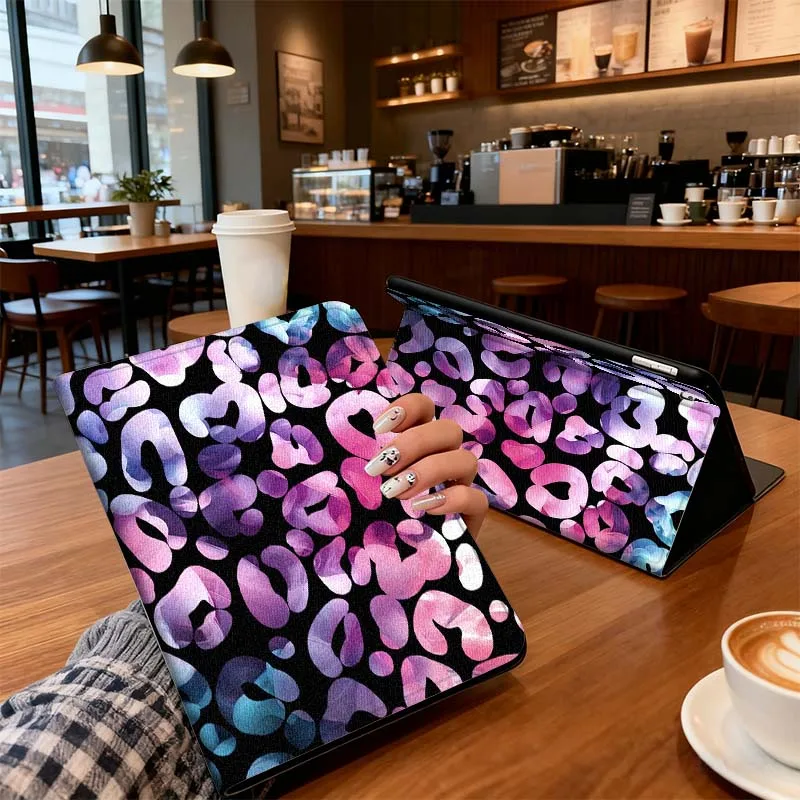 Colorful Art Leopard Print For Xiaomi Redmi Mi Pad 2 4 5 6 6s 7 8 11 12.5 12.4 11.2 8.7 SE Pro Plus Max Cover Tablet Case