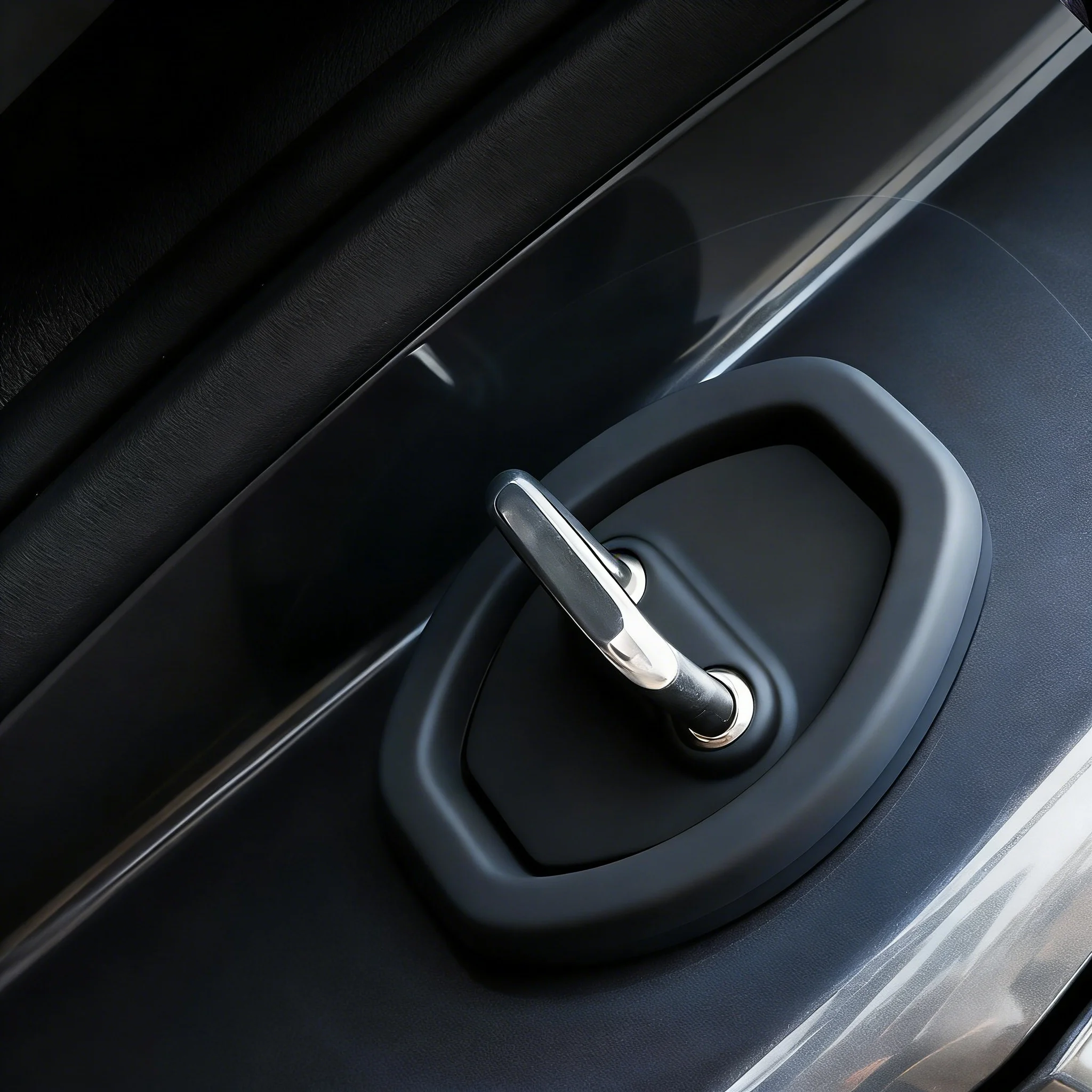 4pcs Silicone Car Door Lock Buckle Protection Cover Elastic Anti-Collision Shock Absorbing Pad Mute Buffering Cushion