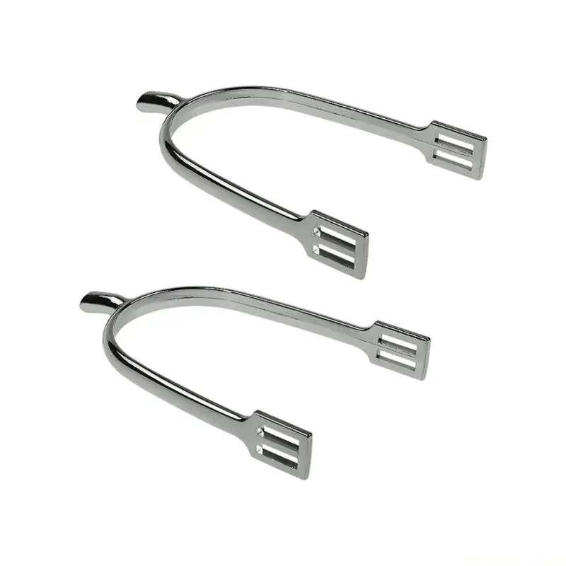31BE 2PCS Equestrians Spurs Riding Spurs Zincs Alloy Precisions Casting Smooth Design