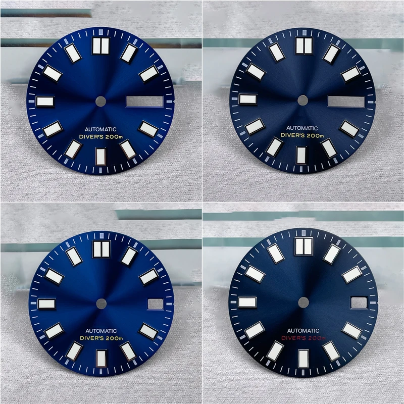 28.5 مللي متر NH35 الطلب S شعار Sunray 62MAS Prospex Nh35 حالة تعديل أجزاء الأخضر مضيئة مناسبة ل NH35N/H36 NH35 ساعة الطلب