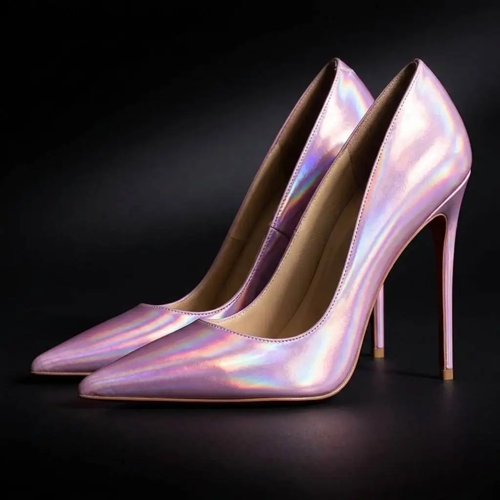 Patent Leather Low-Vamp Pumps, Sexy Stiletto High Heels for Women, Paris Night Single Shoes, Yuejinlong #YJ26-226