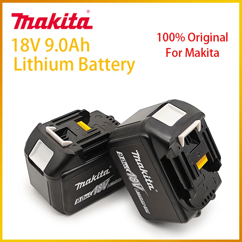 

100% Makita 18V 9.0Ah Replacement Battery For BL1830 BL1830B BL1840 BL1840B BL1850 BL1850B Rechargeable Battery +LED Charger