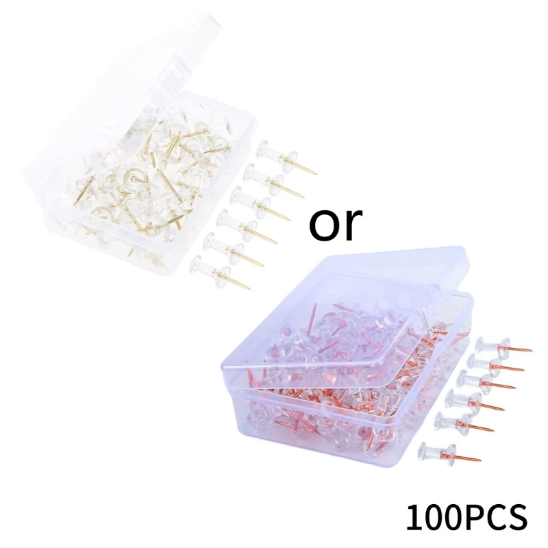 

Y1UB 50/100PCS Metal Pushpins I-shape Map Pins for Cork Board, Colorful Sewing Pins