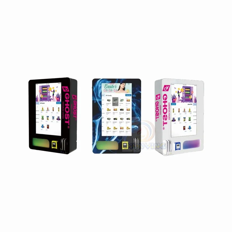 32 Inch Wall Mounted Vending Machine, Digital Touch Screen, Mini Snack Dispenser, Automatic Retail Kiosk