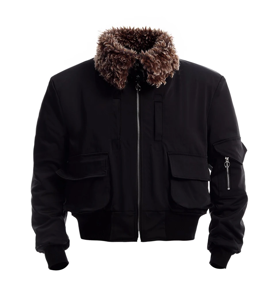 2025 شتاء جديد موضة جاكيت زيبرا سترات الصوف بطانة سميكة فو الفراء طوق فضفاض الراحة سترات الرجال ملابس خارجية معاطف