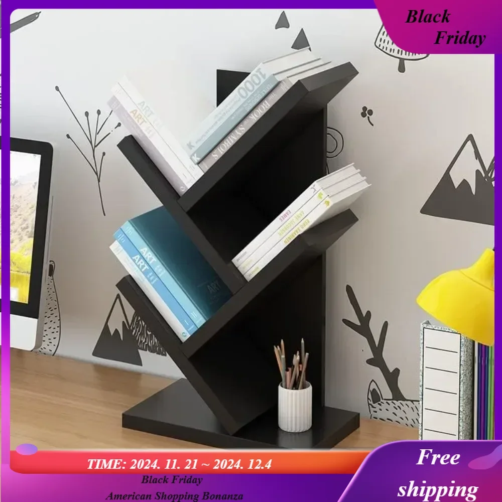 

Tree Bookshelf,4-Layer Bookshelf,Freestanding /Can Hold Books Magazines/CDs and Photo Albums for Home,Office Decoration Shelf