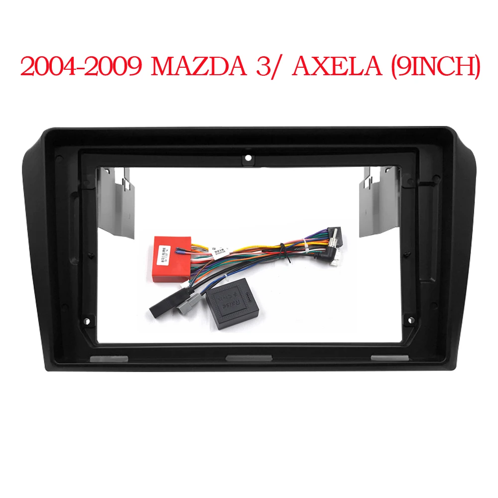 9 inch 2 Din Car Radio Fascias for 2004-2009 MAZDA 3 AXELA Stereo Panel Dashboard Installation Trim Kit Frame GPS DVD Bezel