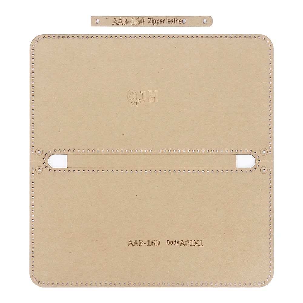 DIY Leather Long Wallet Stencils, Simple Hand Storage Bag Making Template, Kraft Paper Patterns Mold