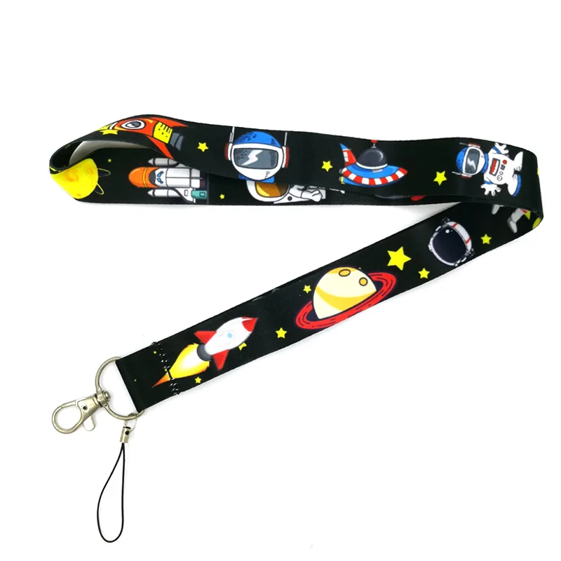 Moon Astronaut Universe ID Card Students Work Name card Holder Pass Gym Badge Kids Holder Jewelry Accessories Decorations Gifts