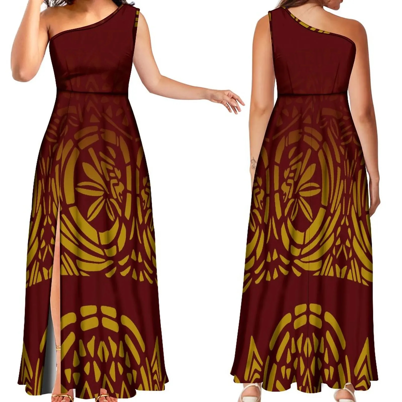 

Платье «рыбий хвост» в полинезийском стиле на заказ