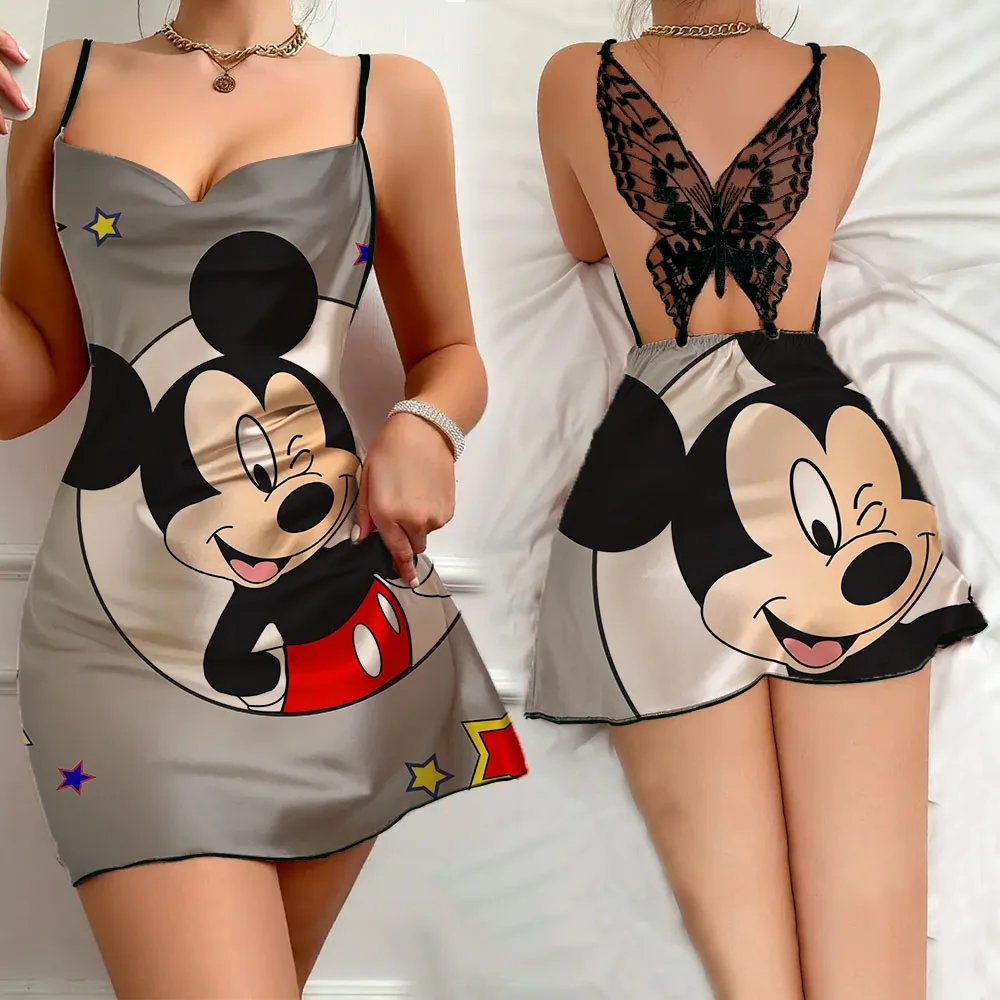 

Women's Nightgown Woman Night Romantic Lingeries Nighty Pajamas Dress Pajama Sets Sexy Lingerie for Women Push Up Pajama Mickey