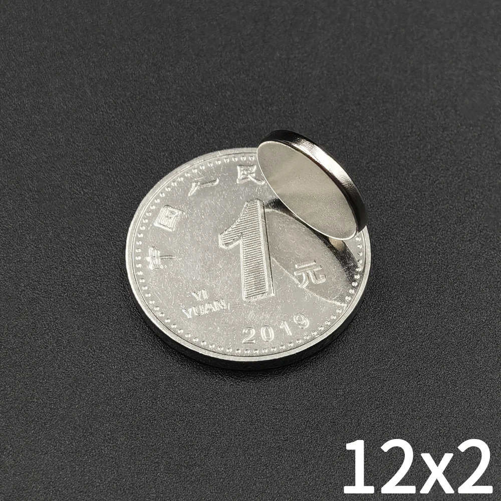 超強力な丸型ネオジム磁石,20個,50個,12mm x 2mm,n35