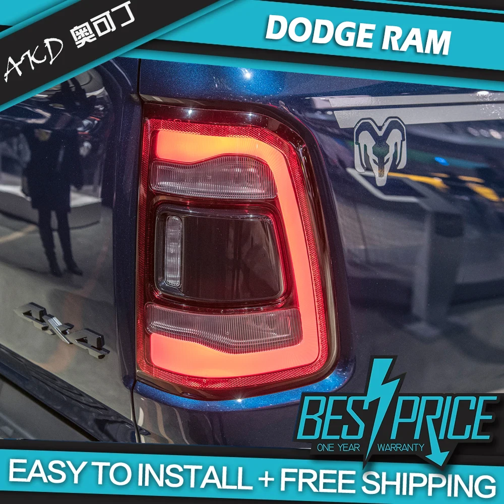 

Car Styling Head Lamp for Dodge Ram Tail Lights 2009-2018 Ram1500 2500 LED Tail Light DRLProjector Lens Reverse auto Accessories