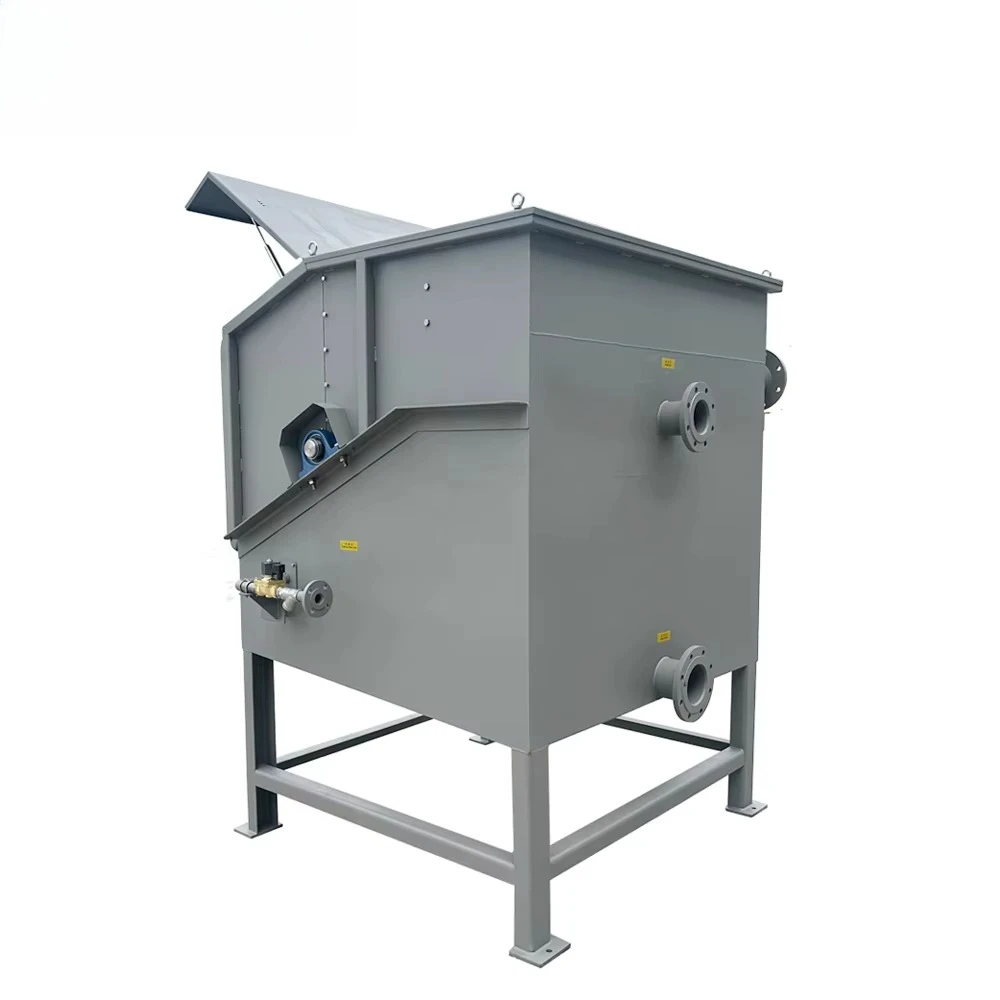 Not Clogged Automatic Self Cleaning Rotary Drum Filter SS304 Stainless Steel for Industrial Sludge
