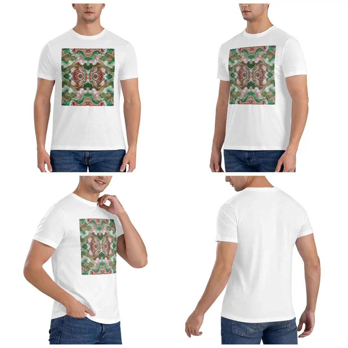 Emerald Whisper Unique Pattern Design Men T-Shirt Funny Oversized T Shirts Men's Round Neck Cotton Tees Short Summer Male