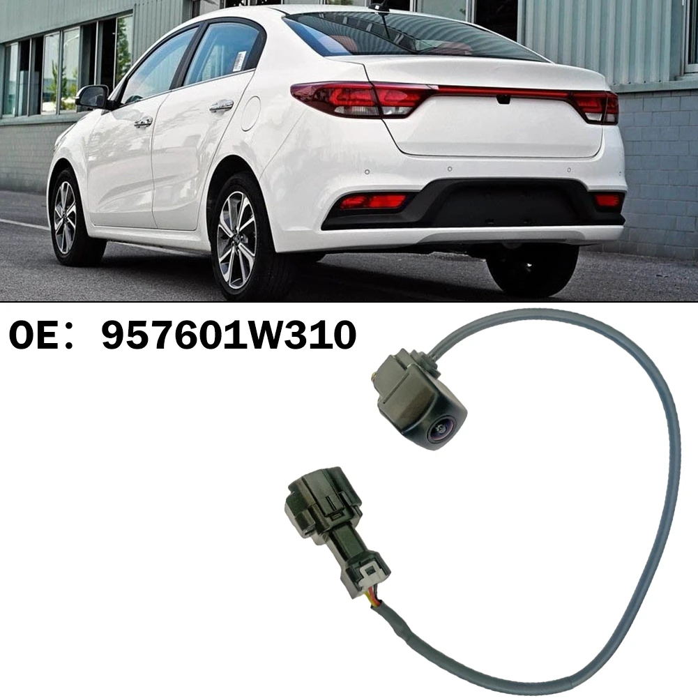 DC 12V Car Rear View Parking Camera Reversing Image 957601W310, 95760-1W310 For Kia 2012-2017 IP67 ABS Plastic Black