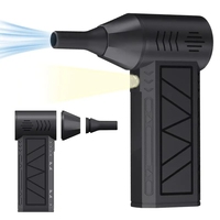 Portable Mini Electric Air Jet Fan 130000RPM  Rechargeable Jet Blower Gun 3 Adjustable Speeds Air Duster For Car  Cleaning