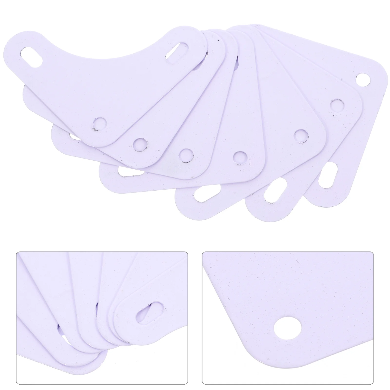 

8Pcs Heavy Duty Corner Braces Angle Steel for Shelving Reinforcement White L Brackets Furniture Flat Corner Brackets Storage