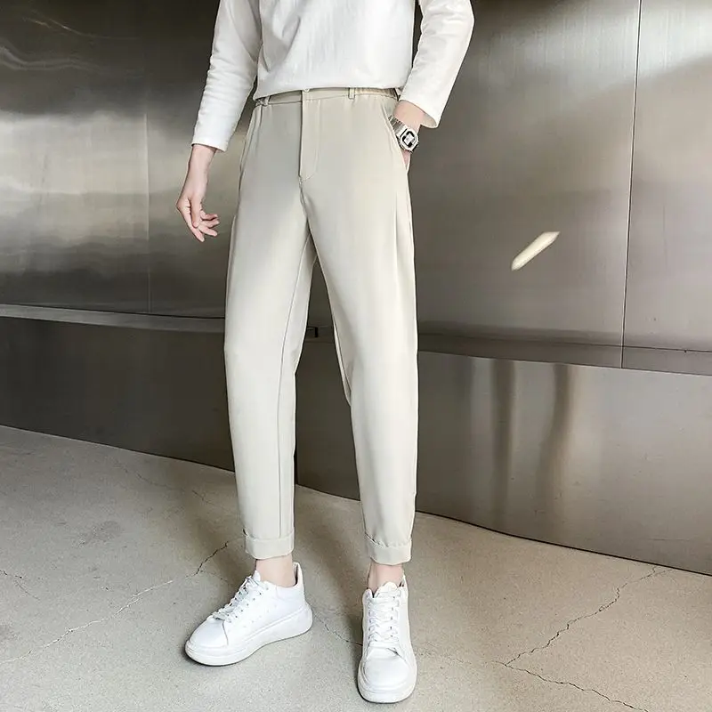 

Loose Casual Pants Man Baggy Trend Vintage Long High Quality Cotton Fashion 2025 Classic Regular Fit Designer Trousers for Men