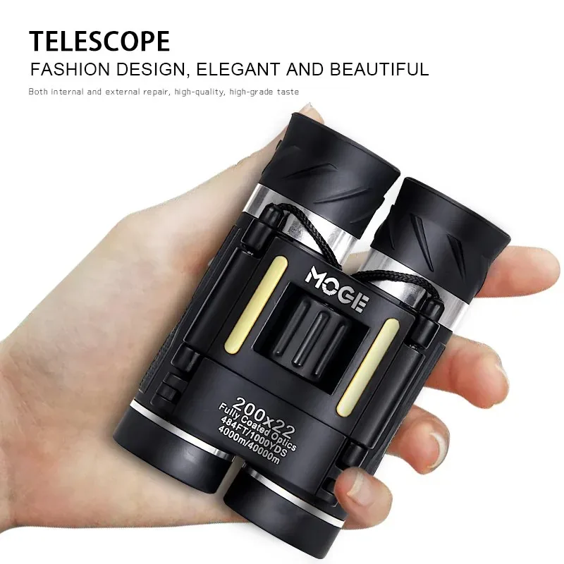 200x22 binocular high power high definition super far low light night vision telescope