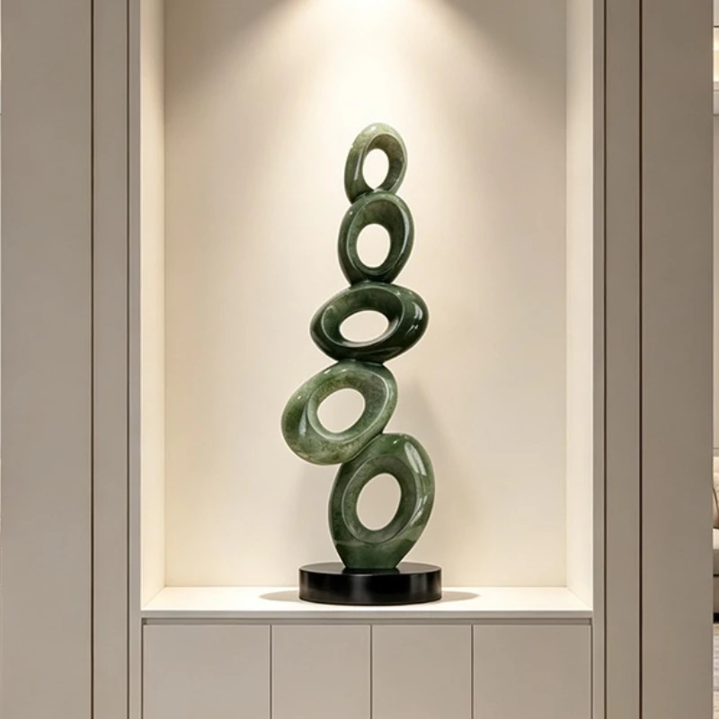Modern Ornament Creative Living Room Figurines Simple Geometry Modelling Figurines Luxury Entrance Hall Decorative Ornaments