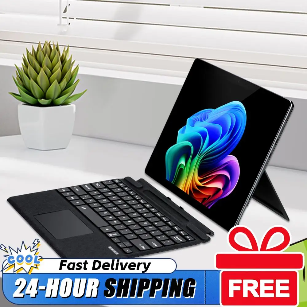 

Bluetooth-Compatible Magnetic Wireless Keyboard with Touchpad Portable Magnetic Keyboard for Microsoft Surface Pro 8/9/X/10/11