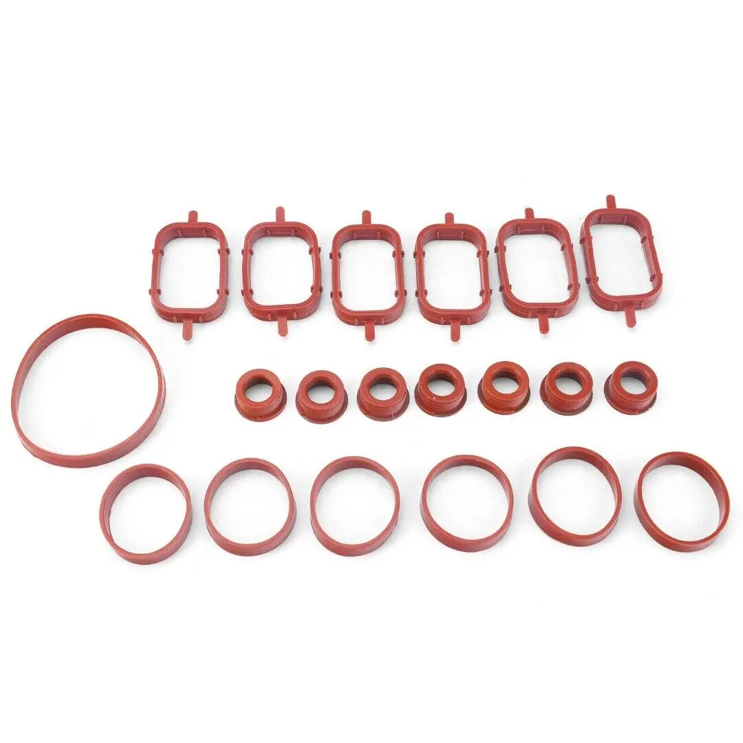 20Pcs Auto Teile Zubehör Ansaugkrümmer Dichtung Dichtung Kit Für BMW M47 M57 E46 E53 E60 E63 E65 E87 e90 E91