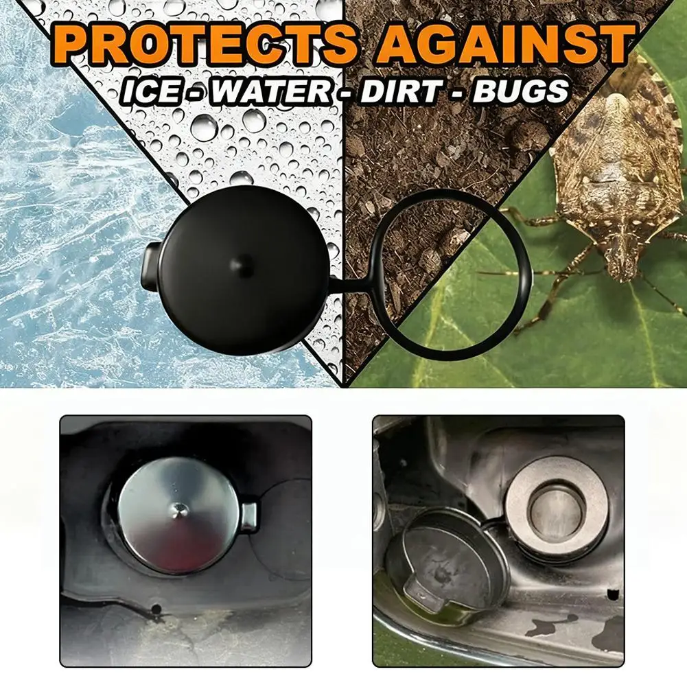 

2,3-75-дюймовый черный внешний топливный бак без крышки бензобака для Chevrolet GMC Buick бензиновая модель автомобиля топливный бак пылезащитный водонепроницаемый чехол