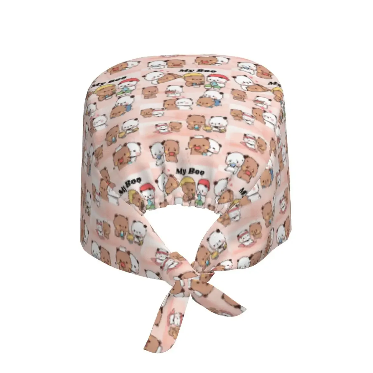 Bear And Panda Bubu Dudu Scrub Hat Doctor Working Surgical Cap Men Women Adjustable Nursing Caps for Dentist