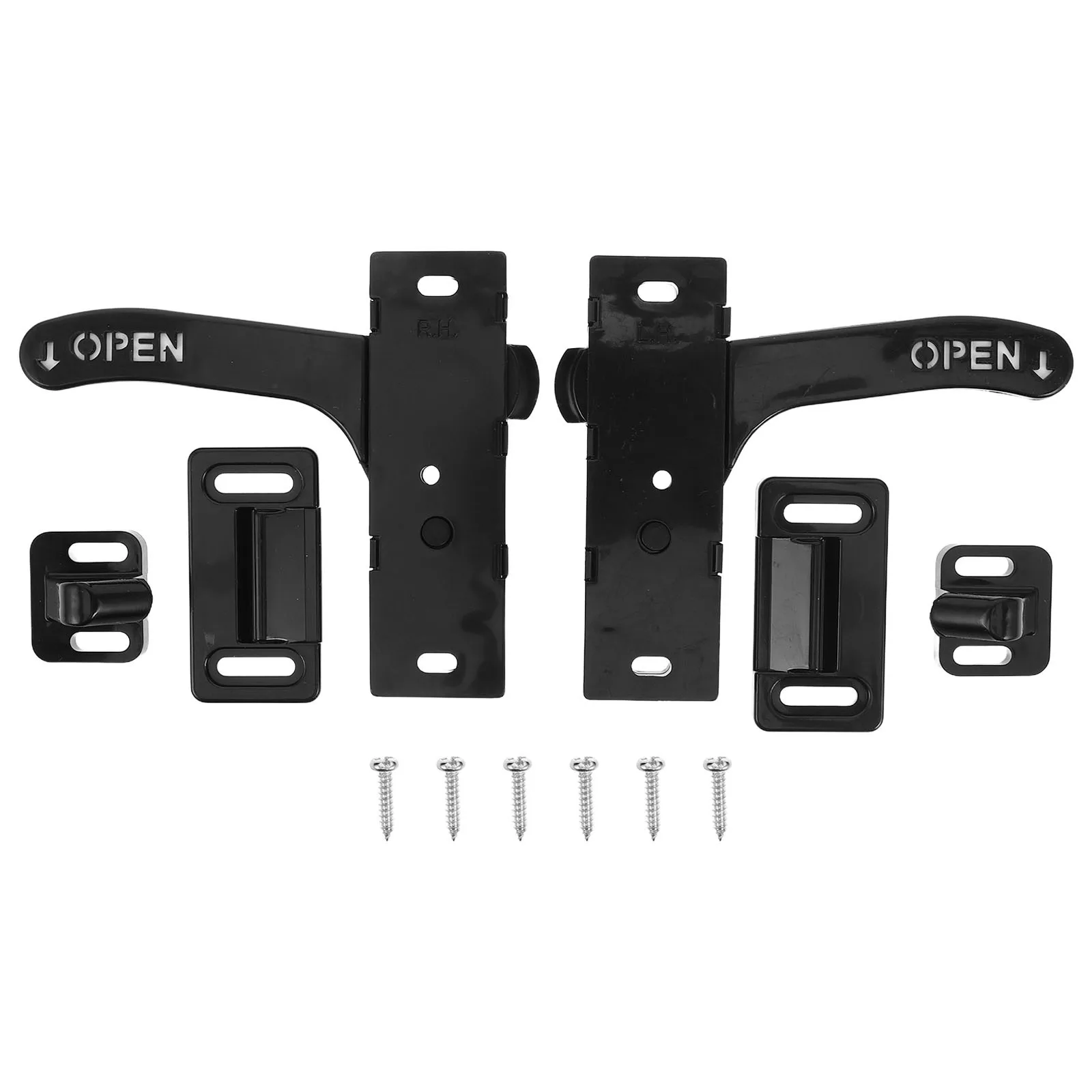 

2 set Rv Screen Door Latch Kit 2 Sets Left Right Handle For Campers Trailers Motorhomes Universal Camper Door Catch