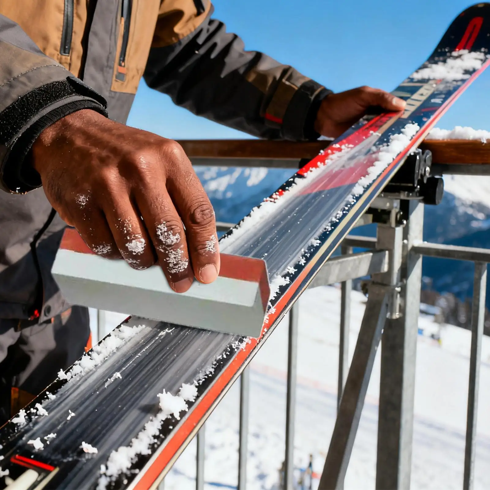 Ski Edge Tuner Ergonomic Alloy Sharpening Set for Maintenance Family Friend Outdoor Sports Skiing Snowboarding Winter