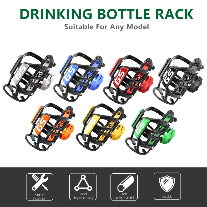 

Motorcycle Water Bottle Holder for BMW F650GS F700GS F800GS Aluminum Motorbike Beverage Cage Bracket Drinking Bottle Rack New