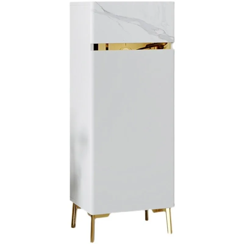 Small shoe cabinet outside the door, narrow small apartment mini household high vertical storage space saving small single door
