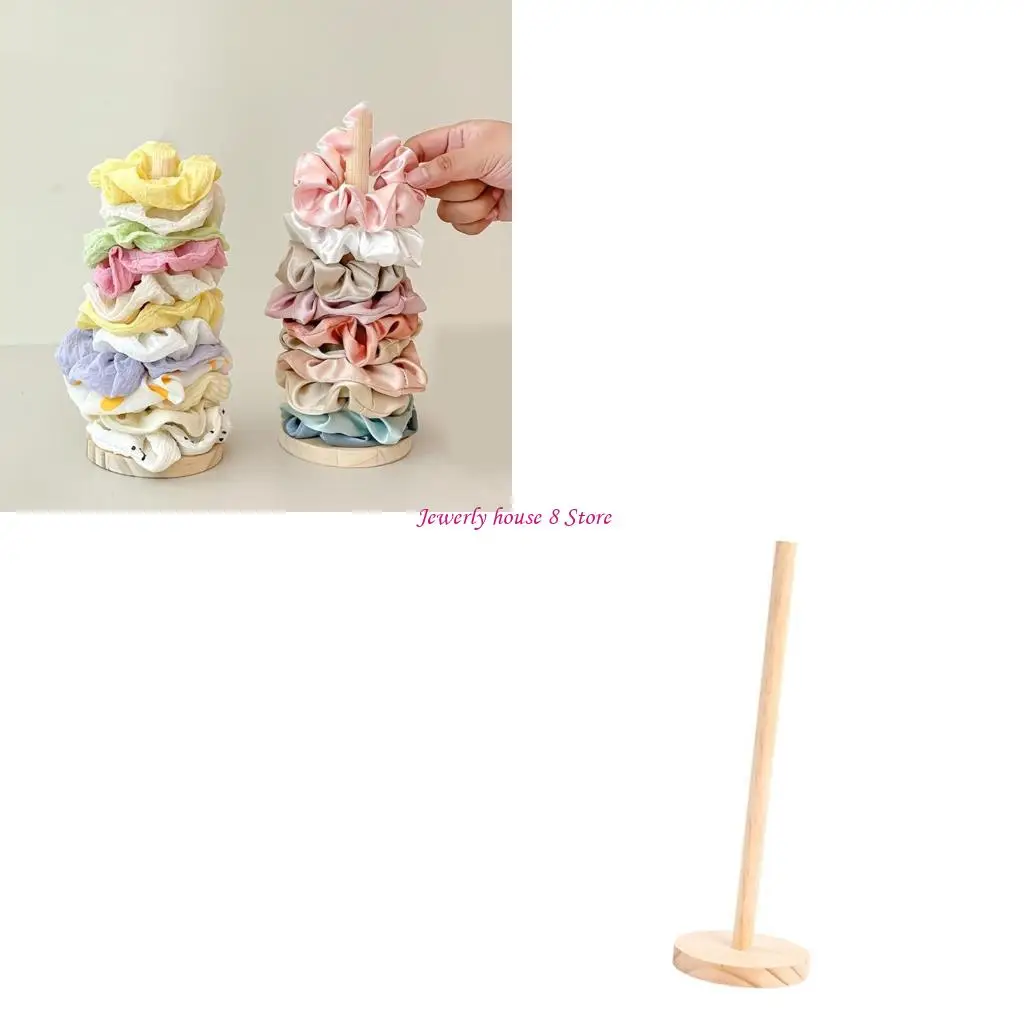 

Large Capacity Hair Tie Display Rack for Home Or Salon Vertical Scrunchies Holder Stable Base Hair Accessory Stand
