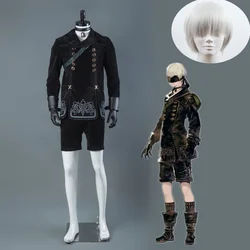 Mmgg nier automata 9s fantasia masculina e feminina, roupa para cosplay, uniformes de halloween tipo s, tamanhos personalizados