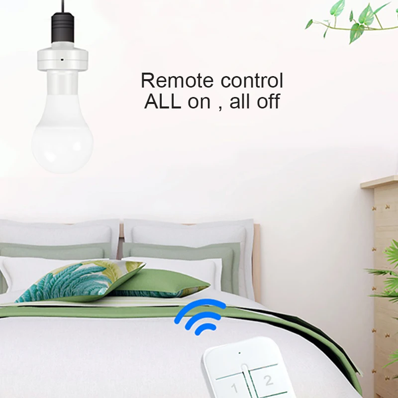 Xiaomi WiFi E27 LED Bulb Adapter Light Holder Smart Life APP Voice Control Timer Lamp Base Convertor Work With Alexa Google Home