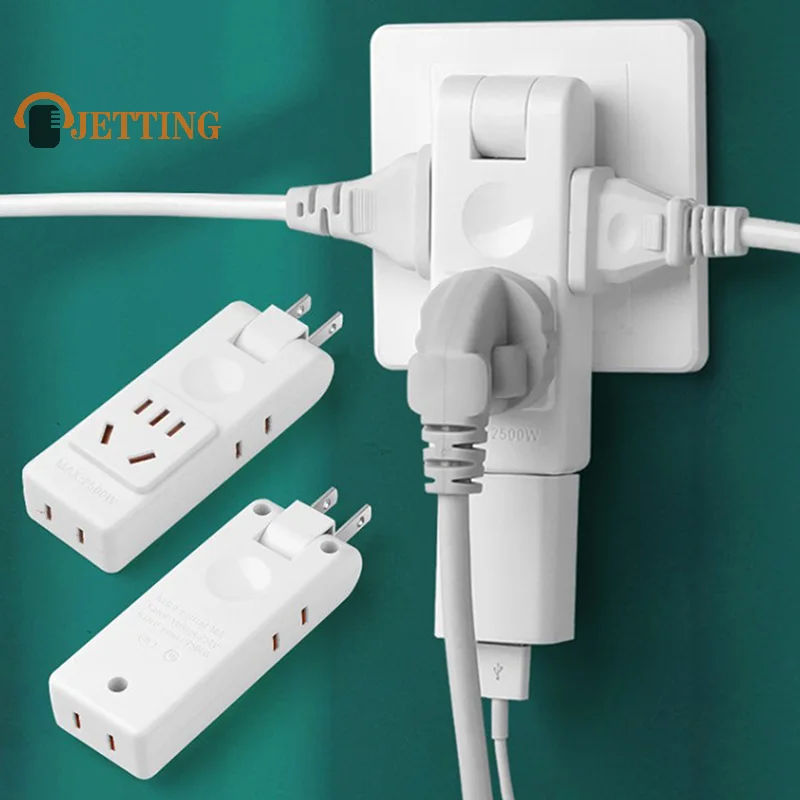 4 In 1 US Electrical Socket Rotation Plug Adapter Wall Outlet Extension Travel Aadapter Portable Power Converter