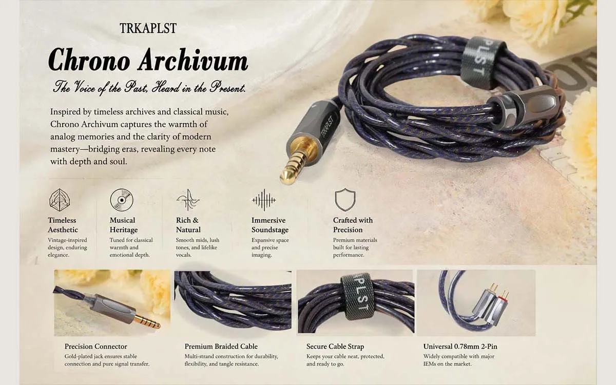 TRKAPLST-26 Furukawa Silber-Kupfer-Legierung + ölgeimpregniertes Graphen-IEM-Kabel 2,5 3,5 4,4 mm mit IE900 0,78 mmPIN MMCX für HIFIMAN – Detail 2