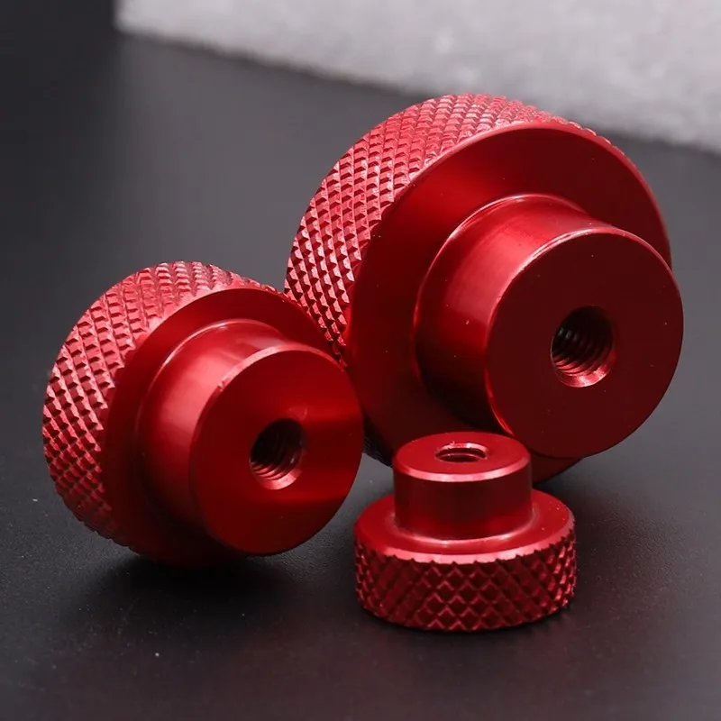 

1PCS Aluminum alloy hand twisted nut handle, roller flower handwheel knob, internal teeth handwheel M3 M4 M5 M6 M8 M10,