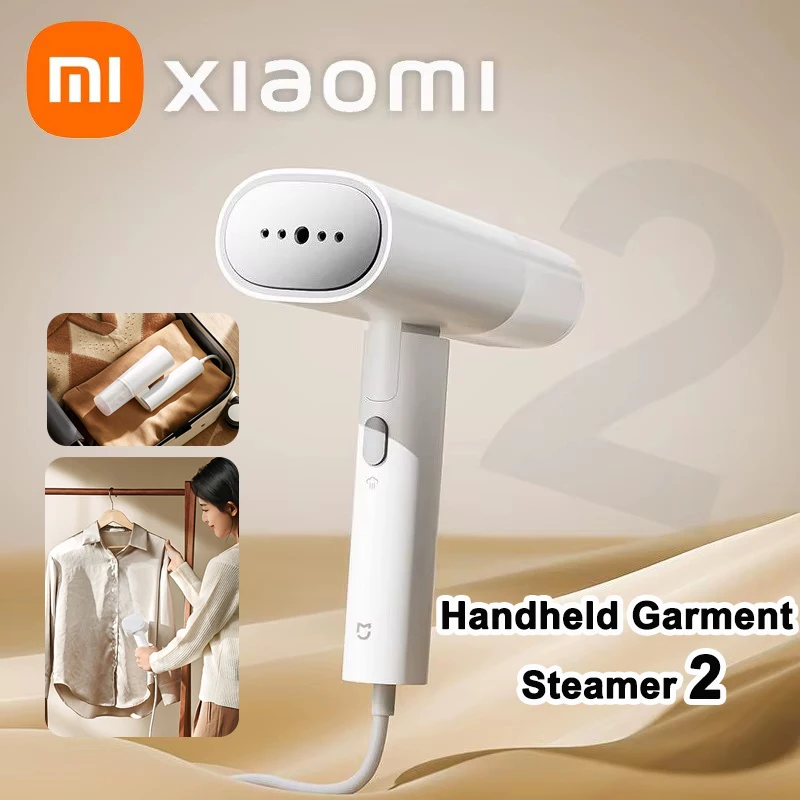 원래 XIAOMI MIJIA 휴대용 의류 기선 철 스팀 청소기 천 홈 전기 교수형 진드기 제거 기선 의류 2