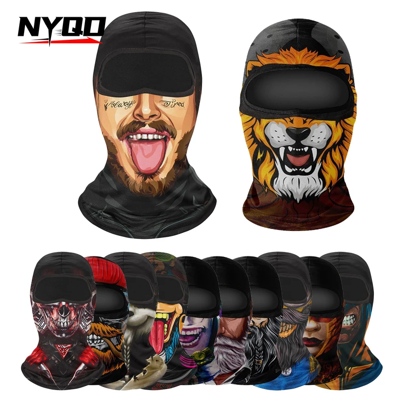 

Мужская мотоциклетная маска, велосипедный шлем, подкладка, Балаклава, череп, анфас, шляпа, лыжная кепка, велосипедная охотничья голова, шея, гетры