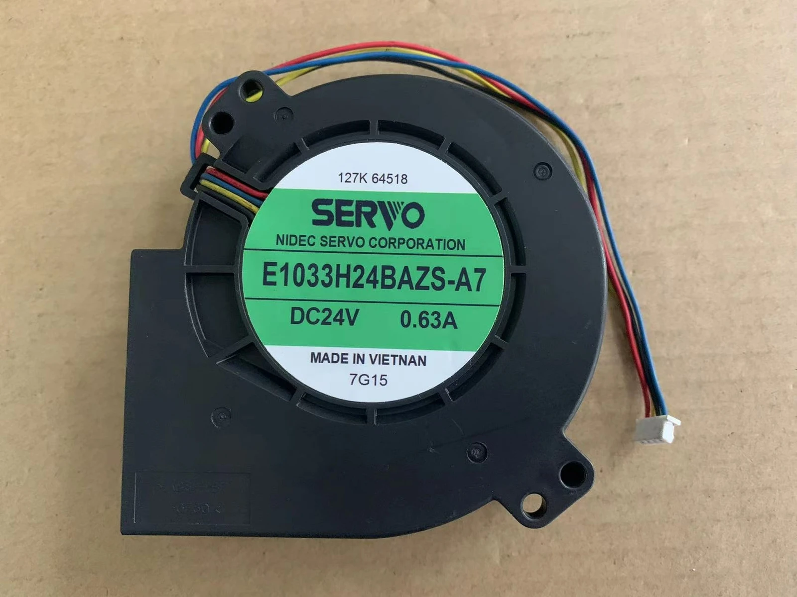 

FOR SERVO E1033H24BAZS-A7 24V 0.63A 4 wire fan
