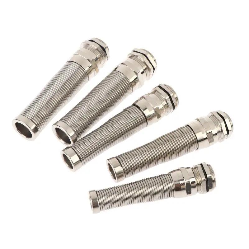 *New Sale IP68 Electrical Waterproof Strain Relief Anti-Bending Nickel-Plated Brass Cable Gland Connector Nylon Metal Cord Grips