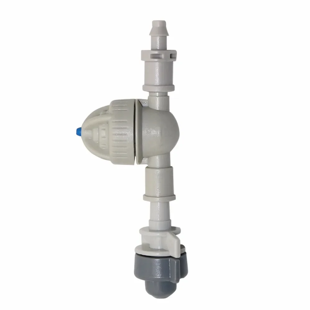 50 Sets 0.7mm Micro Spray Nozzles Atomization cooling Sprinklers Mist with the Spherical Anti-drip Device Irrigation Kits