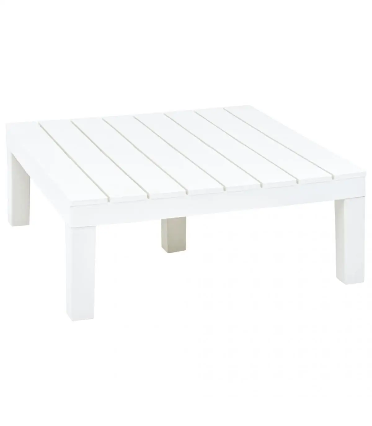 Garden tables white plastic garden table 78x78x31 cm