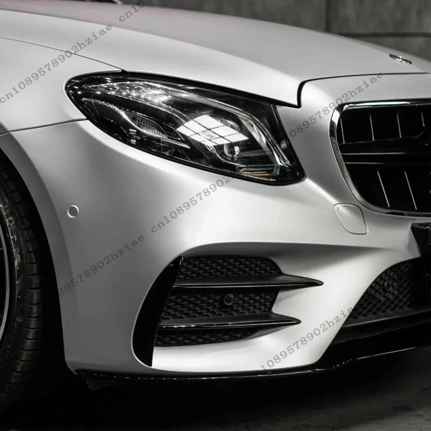 For Mercedes-Benz W213 S213 C238 Pre-Facelift AMG 2016-2020 Front Bumper Side Spoiler Air Vent Cover Trim Tuning Exterior Parts - view 4