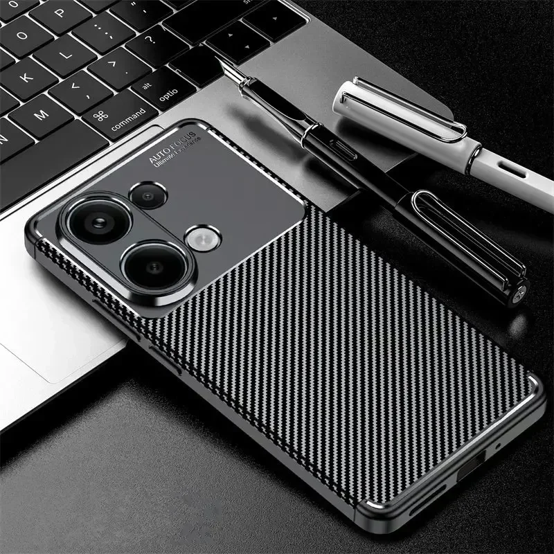 Luxury Case For Redmi Note 13 Pro Global Cover Redmi Note 13 Pro Funda Coque Carbon Fiber Back Case Redmi Note 13 Pro 4G