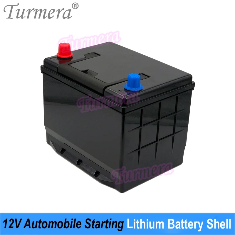 Turmera 12V Car Battery Box Automobile Starting Lithium Batteries Shell for 55D23 Series 60D23 86610R  Replace 12V Lead-Acid Use